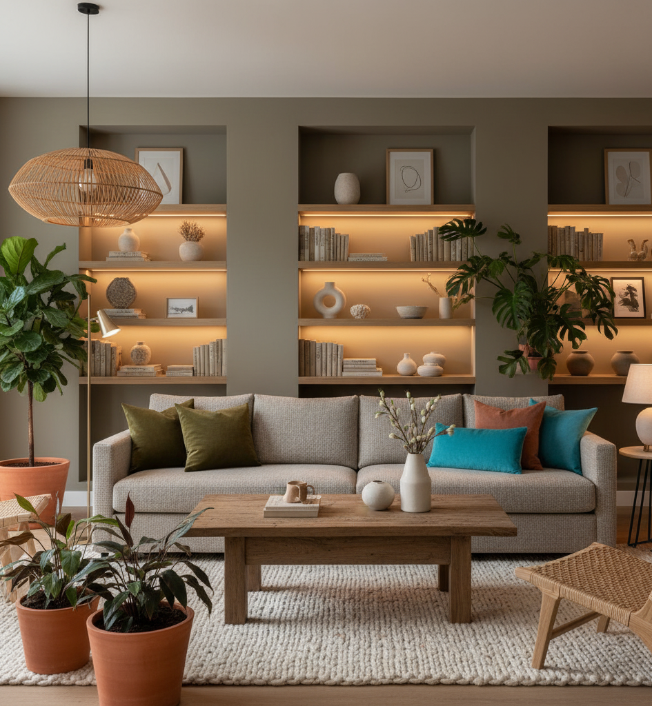 Trendy w dekoracji wnętrz na 2025 rok: co warto wprowadzić do domu